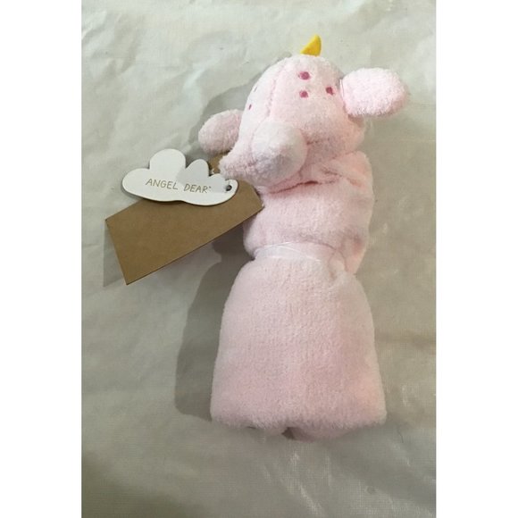 Angel Dear Pink Lamby Lamb Sheep ? Unicorn Baby Girl Security Blanket Lovey NWT - Picture 2 of 2